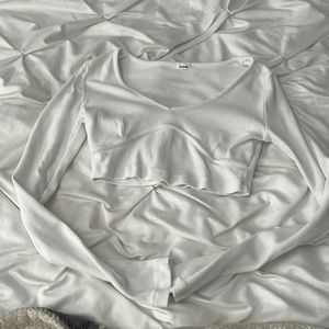 garage cropped long sleeve